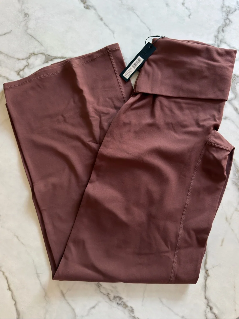 Oner Active SOFT MOTION FOLD OVER STRAIGHT LEG PANTS Espresso Brown M Regular